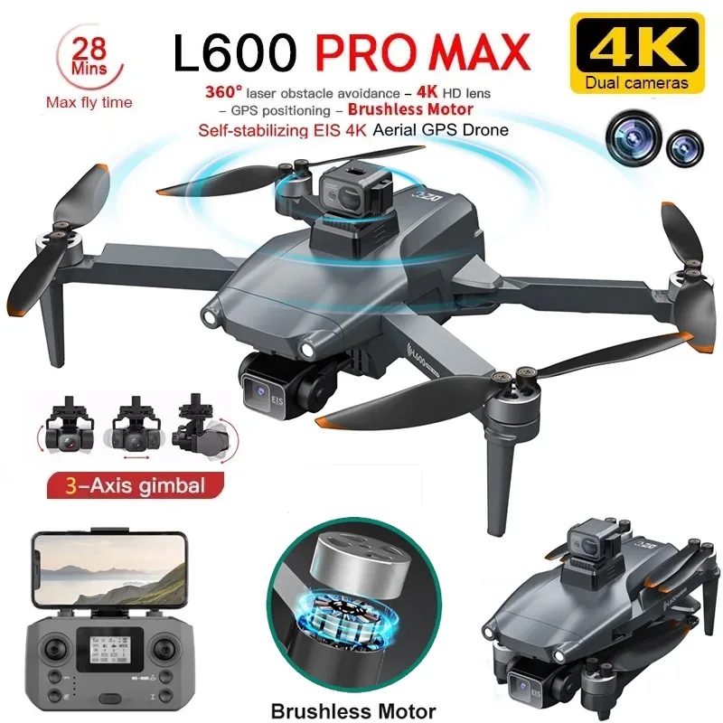 L600 PRO MAX Drone GPS profesi - Fpv Drone Camera ulasan dan harga